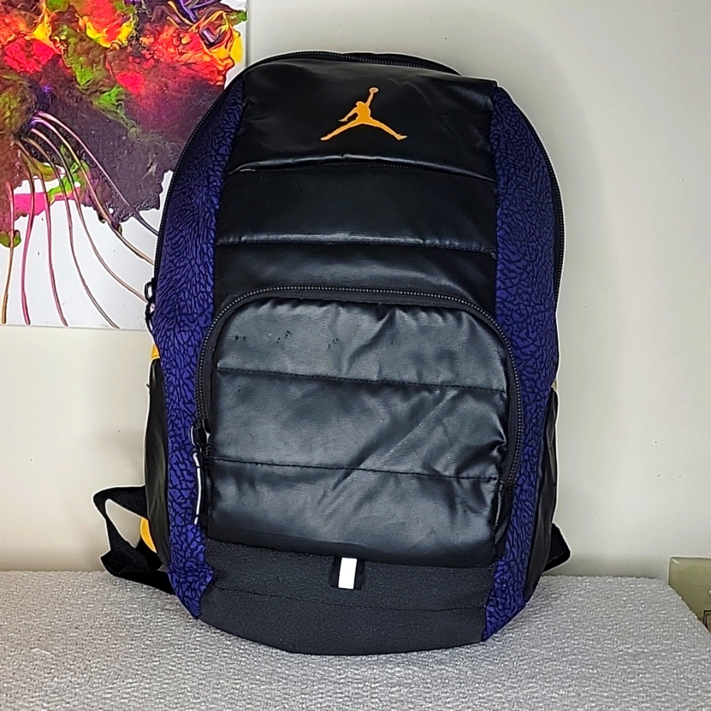 Nike Air Jordan Jumpman Backpack Purple, Gold and Black